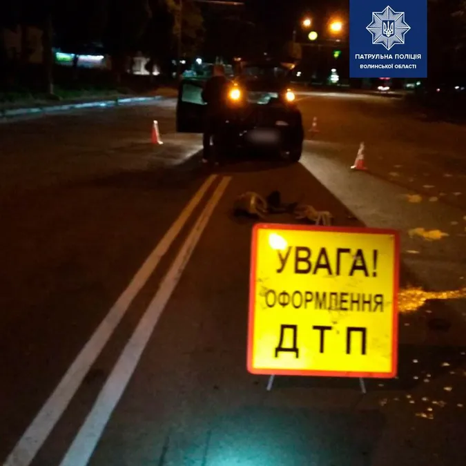 У Луцьку патрульні спинили водія, який раніше скоїв аварію і втік (фото)