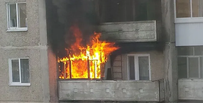У Луцьку горіла квартира у дев'ятиповерхівці