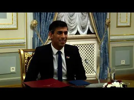 В Україну приїхав прем'єр-міністр Британії Ріші Сунак (відео)