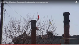 Бойовики на сході сплутали волинський прапор з канадським