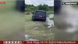 Ледь не по людях: на пляжі Світязю їздив елітний Hummer на київських номерах (відео)