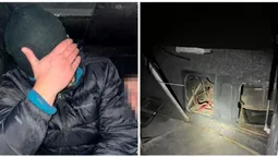 Волиняни везли в Польщу двох чоловіків у багажнику автобуса (фото)