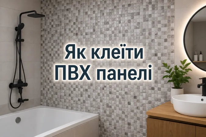 Як правильно клеїти ПВХ панелі