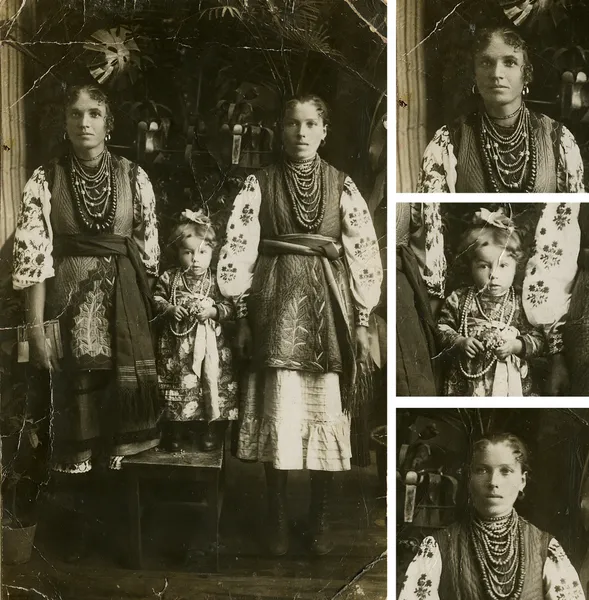 Автор невідомий. 1908 рік. Народні типи села Віта-Литовська в місцевому народному вбранні початку ХХ століття. Збірка Івана Гончара — альбом “Україна й Українці”.