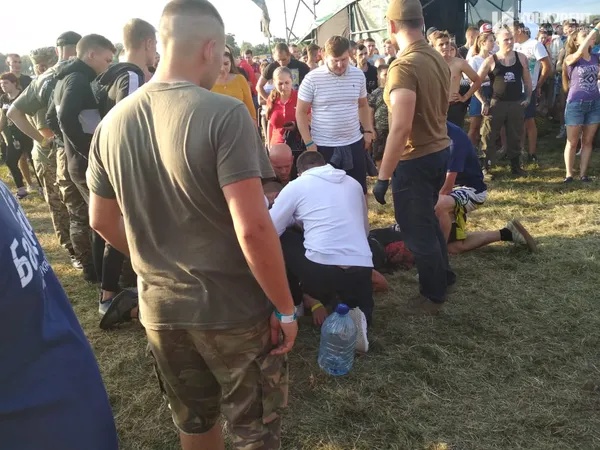 На «Бандерштаті» чоловіку стало зле (фото)