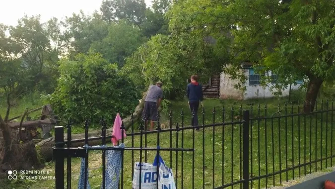 На Волині буря зрівняла хлів із землею (фото)
