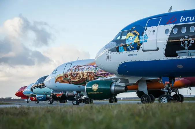 Авіакомпанія Brussels Airlines провела фотосесію своїх спеціальних літаків