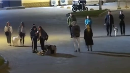 У центрі Луцька двоє молодиків влаштували бійку (відео)