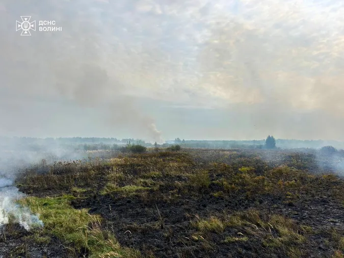 На Волині горять торф'яники (фото)