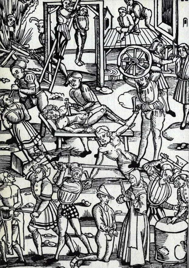 Катування й страти. Гравюра 1508 року