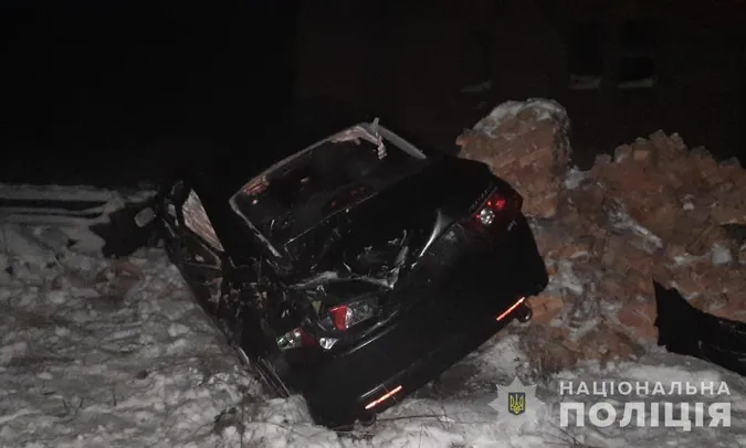 Під Луцьком вночі п'яний киянин на «хонді» злетів у кювет (фото)