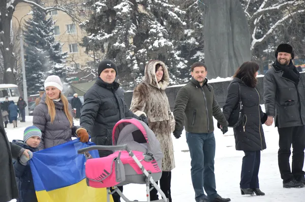«Живий» ланцюг до Дня Соборності у Луцьку