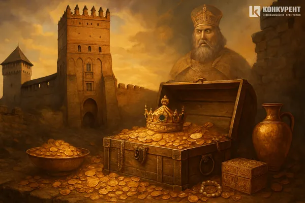Ми попросили згенерувати ШІ зображення, який вигляд міг мати скарб у стінах замку