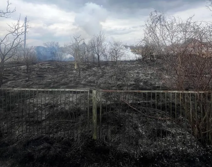 На Волині жінка хотіла спалити суху траву, а запалила свою дачу (фото)
