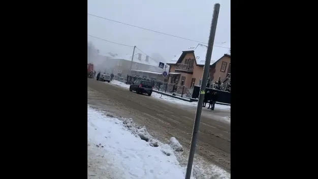 У Нововолинську горів легковий автомобіль (відео)
