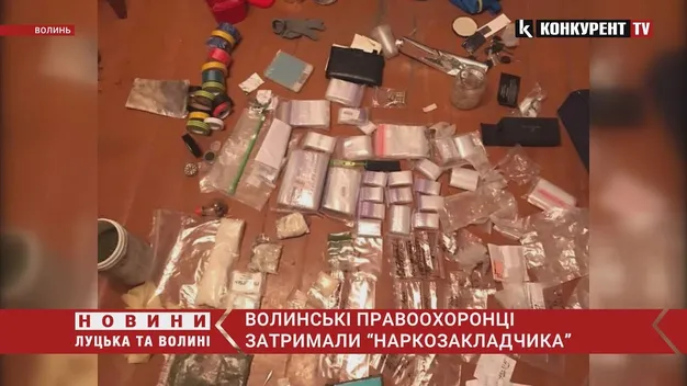 Майже пів кілограма психотропів: волинянин робив «закладки» у лісосмугах (відео)