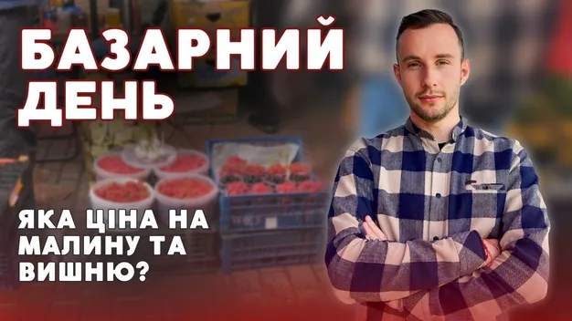 Скільки коштує малина та вишня на луцькому ринку (відео)