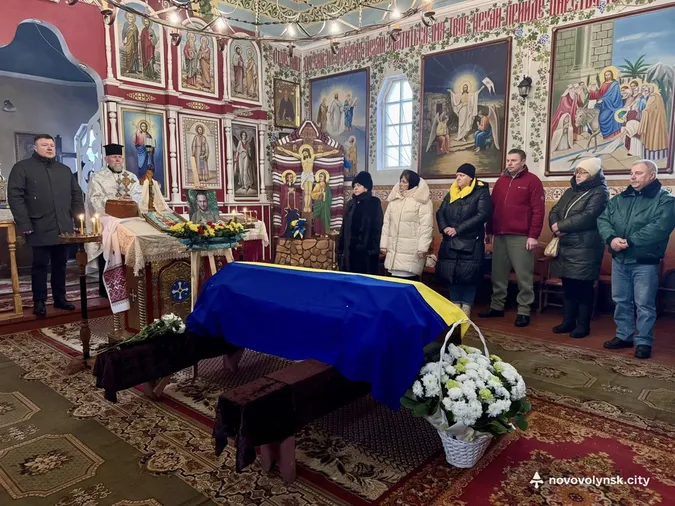 У Нововолинську попрощалися із загиблим на фронті воїном Олексієм Куляпіним (фото)