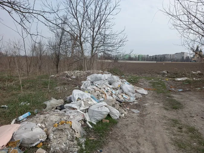 Лучани влаштували сміттєзвалище біля Нового ринку (фото)
