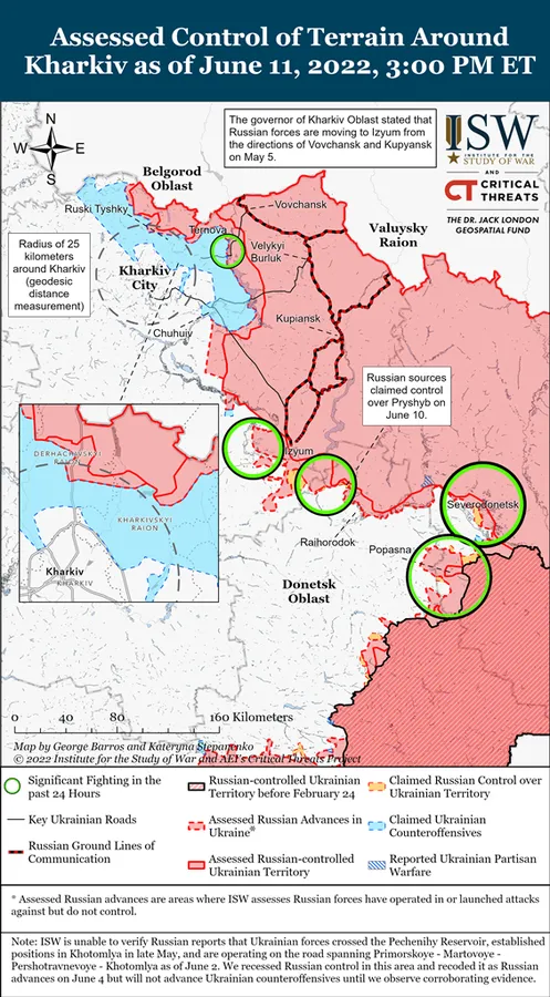 Росія посилить наступи на Слов’янськ і Сіверськ, – ISW