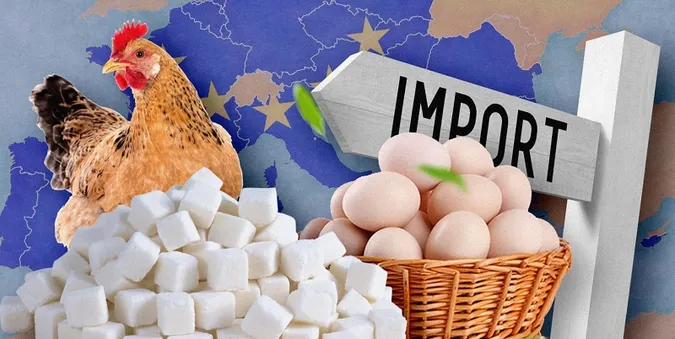 ЄС відновив мита на яйця і цукор з України