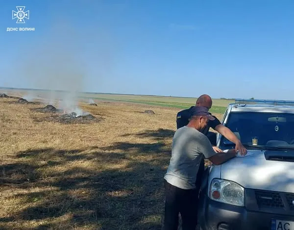 У полі в Луцькому районі зловили палія трави (фото)