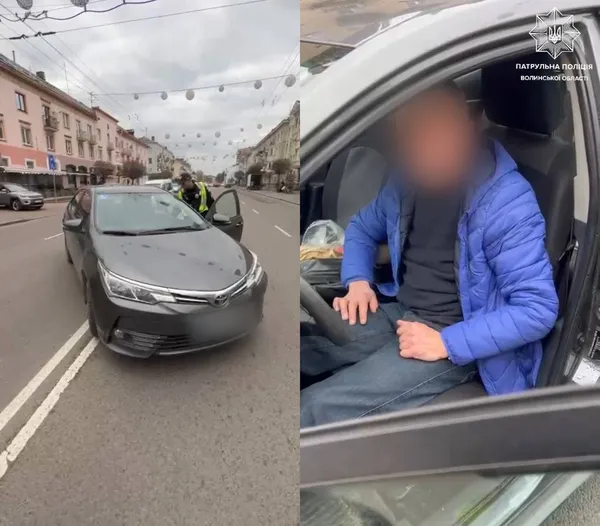 У центрі Луцька зловили п'яного водія (фото)