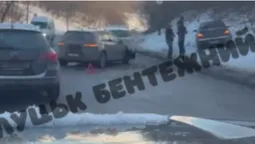 У Луцьку – масштабна ДТП: зіткнулися чотири автомобілі (відео)