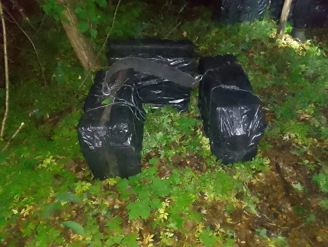 У лісі зловили волинянина, який тягнув 500 блоків сигарет з Білорусі (фото)