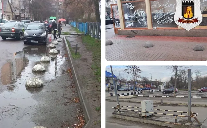 Муніципали демонтують у Луцьку незаконні обмежувачі руху (адреси)