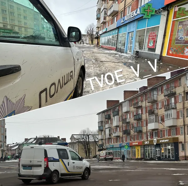У Володимирі на чоловіка з даху впала крижана брила (фото)