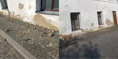 У Луцьку руйнується фасад фахового коледжу: на ремонт бракує грошей