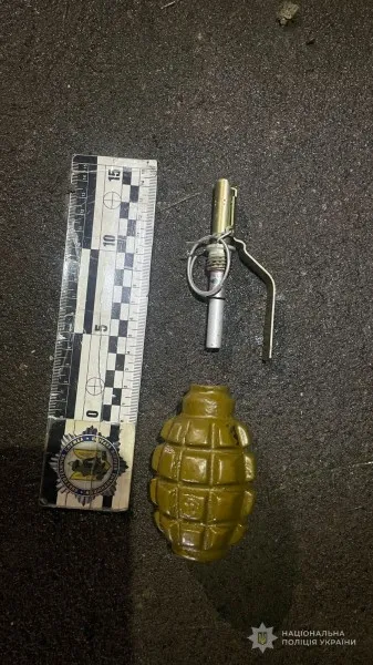 На Волині у водія знайшли гранату «Ф-1»