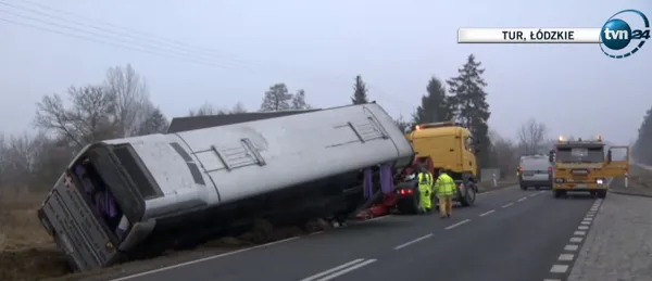 У Польщі перекинувся автобус з українцями (фото)