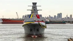У Туреччині спустили на воду корвет, збудований для ВМС України (фото, відео)