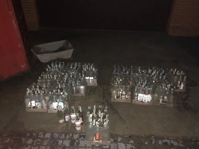 На Волині знайшли склад з «лівим» алкоголем на мільйон гривень
