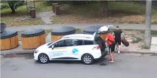 Викинули шини біля смітників: у Луцьку водії автошколи потрапили в об’єктив камер (відео)