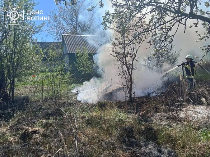 У Нововолинську палії ледве не знищили дачний масив (фото)