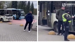 У Луцьку на переході маршрутка збила людину (відео)