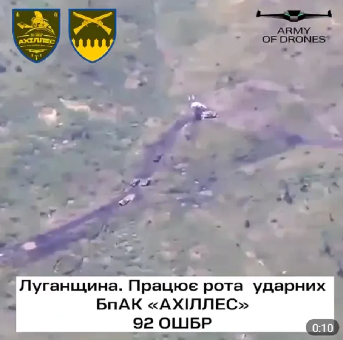 ЗСУ за допомогою дрона блискавично знищили російський Т-90 (відео)