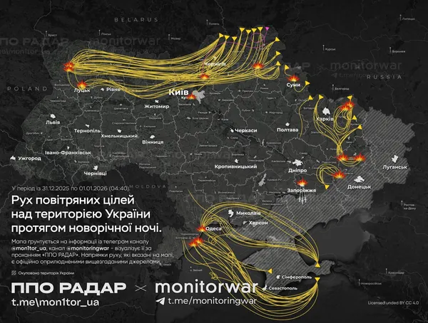 Звідки летіли шахеди на Волинь (карта)