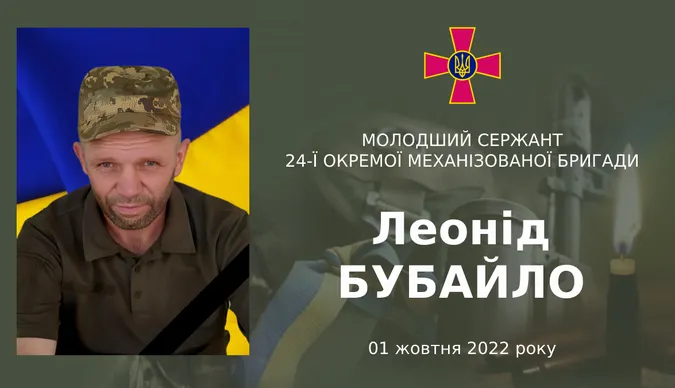 Втратили контакт під час обстрілу: тіло бійця Леоніда Бубайла з Волині упізнали через сім місяців