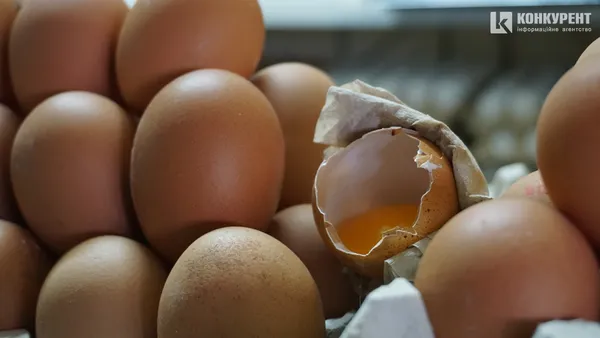 Точка продажу яєць на Старому ринку