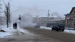 У Нововолинську горів легковий автомобіль (відео)