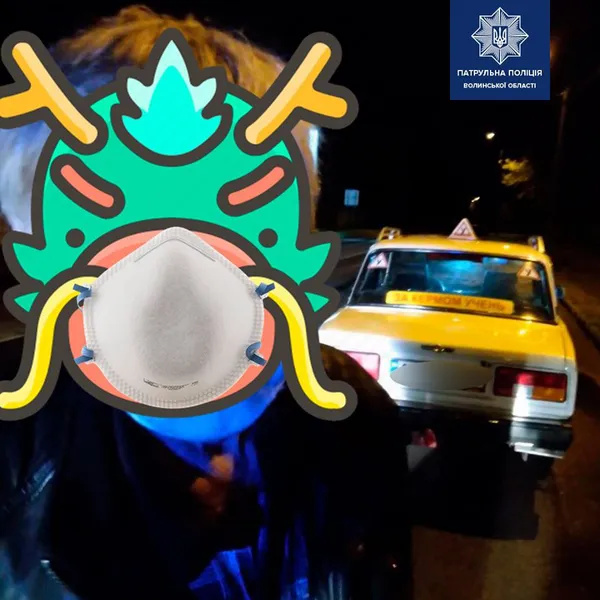 Нічне водіння: у Луцьку п'яний інструктор вчив кермувати автомобілем (фото)
