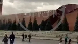 У Москві обвалилася Кремлівська стіна (відео)