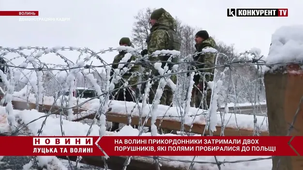 Йшли полями до Польщі: на Волині прикордонники затримали двох порушників (фото, відео)