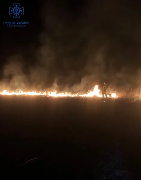 На Волині рятувальники боролися і з вогнем, і з водою (фото)