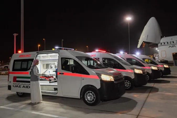ОАЕ передали Україні 50 тонн гумдопомоги та карети «швидкої» (фото)