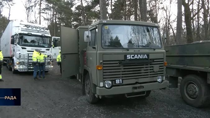 Допомога зі Швеції: з Волині відправили спецавтомобілі для відновлення Херсонщини і на потреби ЗСУ